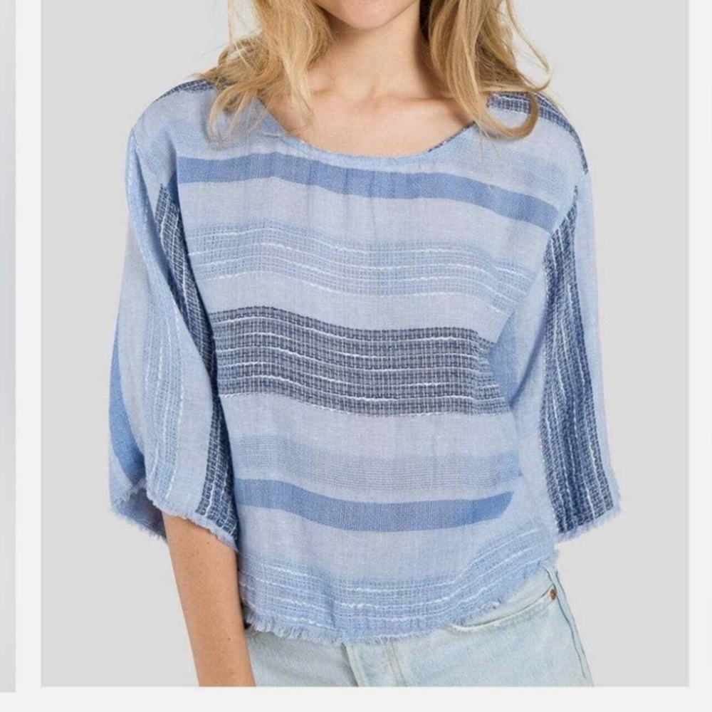 Cloth & Stone Linen Bella Dahl 3/4 Sleeve Top - Size M